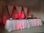 Свадебные декорации - Brautpaartisch mit Hintergrund