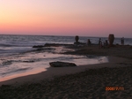 Der Strand bei Sonnenuntergang